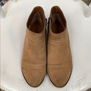 Lucky Brand tan suede booties size 7M/37